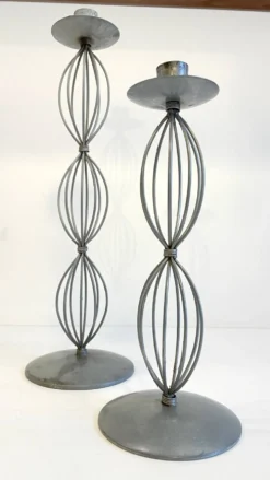 Bougeoirs géométriques metal