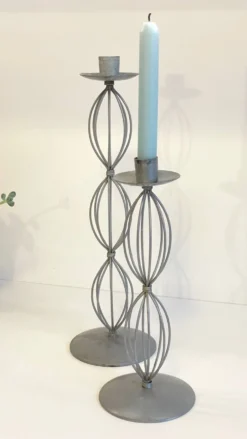 Bougeoirs géométriques metal