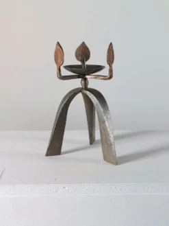 Bougeoir vintage artisanal unique des années 50.