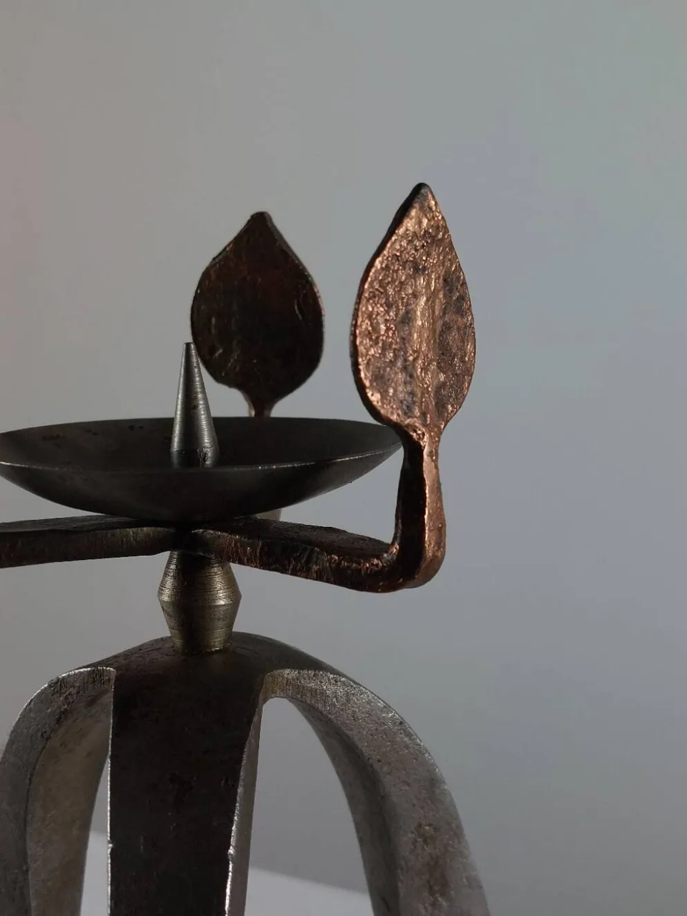 Bougeoir vintage artisanal unique des années 50.