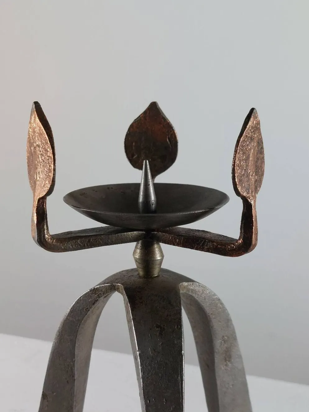 Bougeoir vintage artisanal unique des années 50.