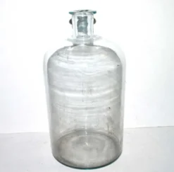 Bouteille d'apothicaire - bonbonne ancienne en verre soufflé bleuté Pharmacie