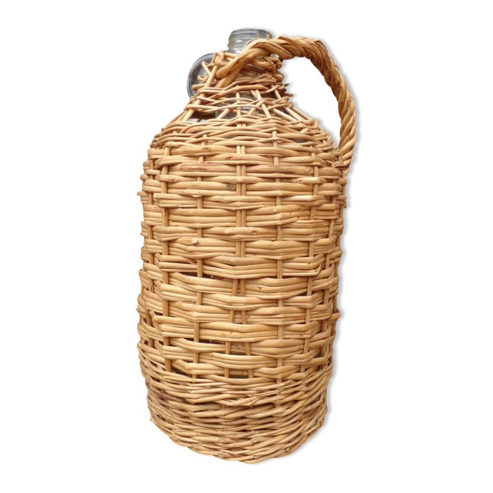 Bouteille paillée 2 litres