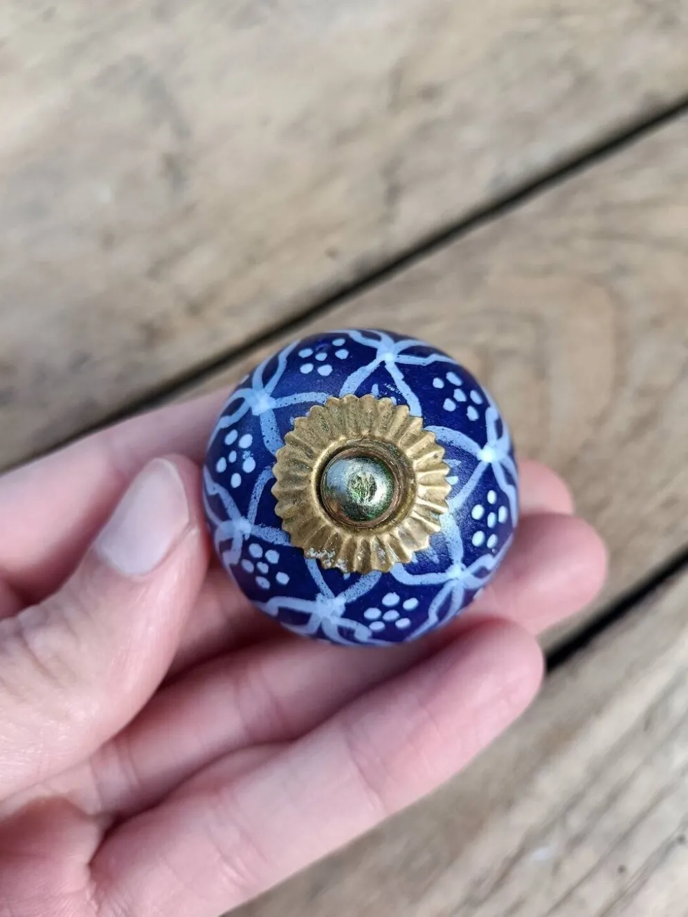 Boutons de porte en gré Véritable