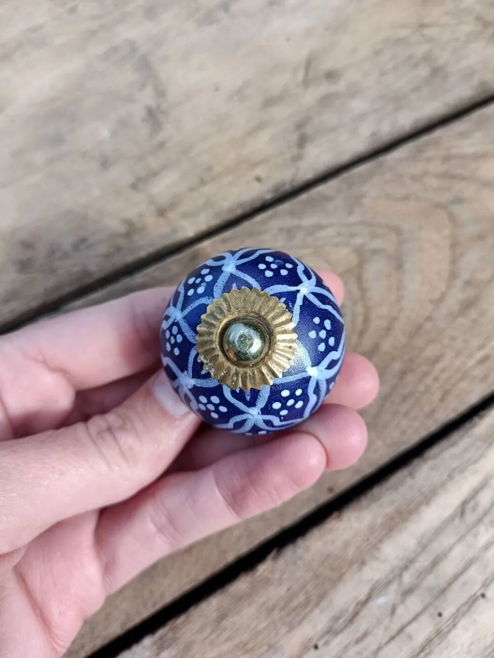 Boutons de porte en gré Véritable
