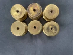 6 boutons poignées anciens en bronze
