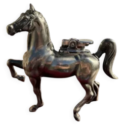 Briquet métal forme cheval vintage