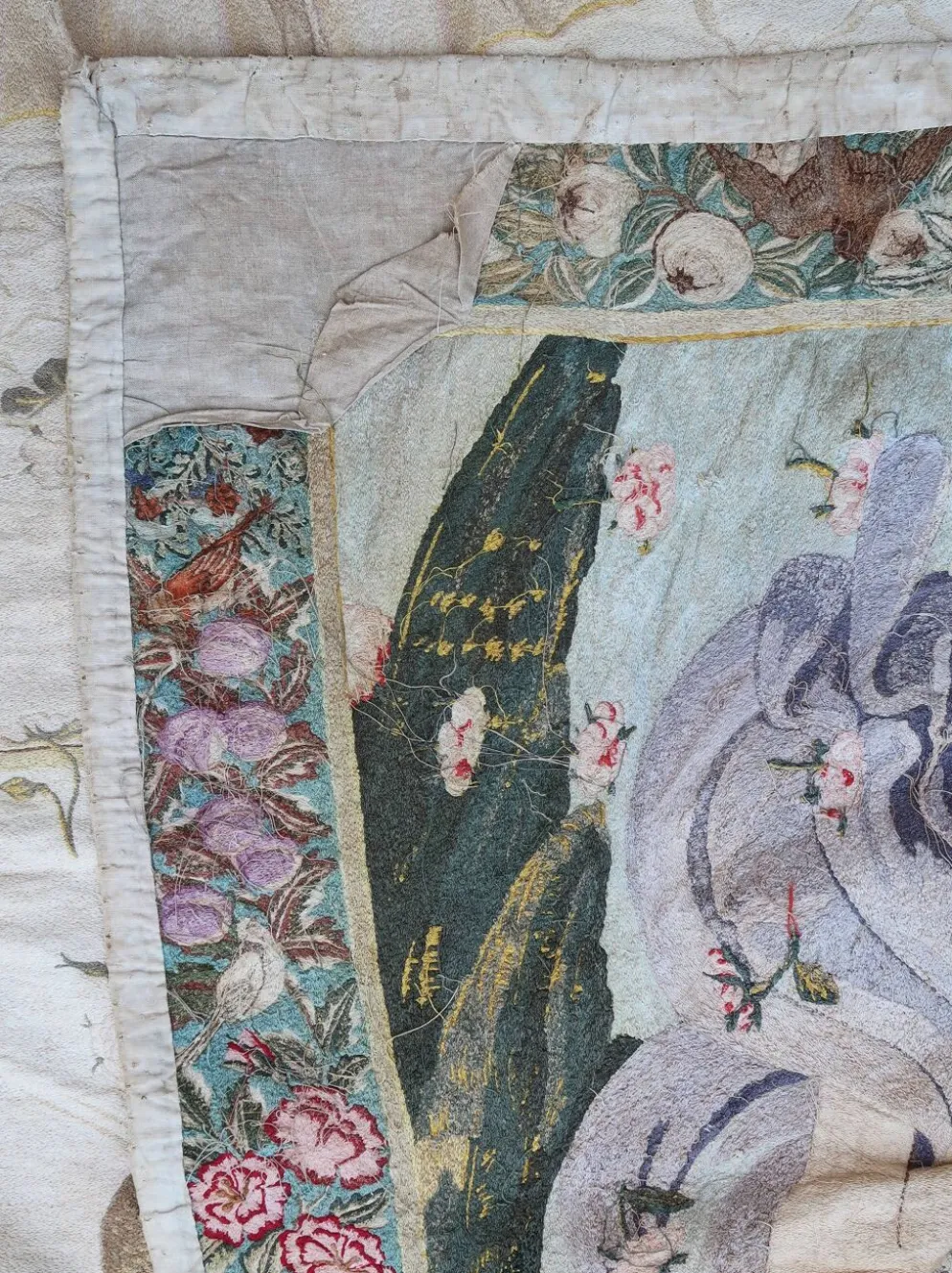 Broderie de soie de sandro botticelli « la naissance de vénus », 1930
