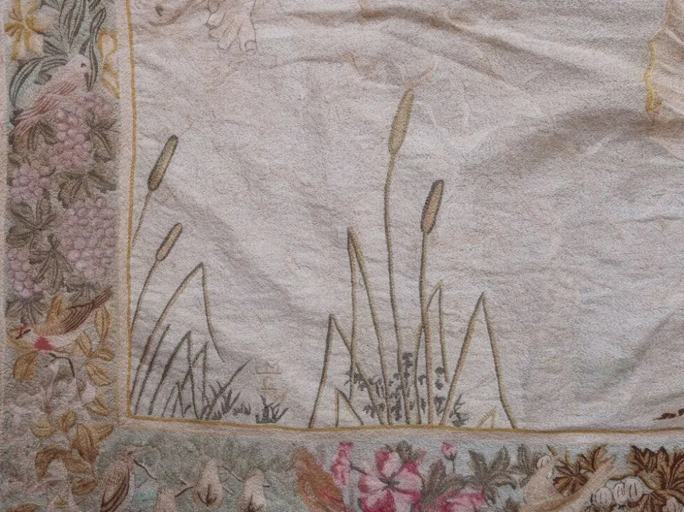 Broderie de soie de sandro botticelli « la naissance de vénus », 1930