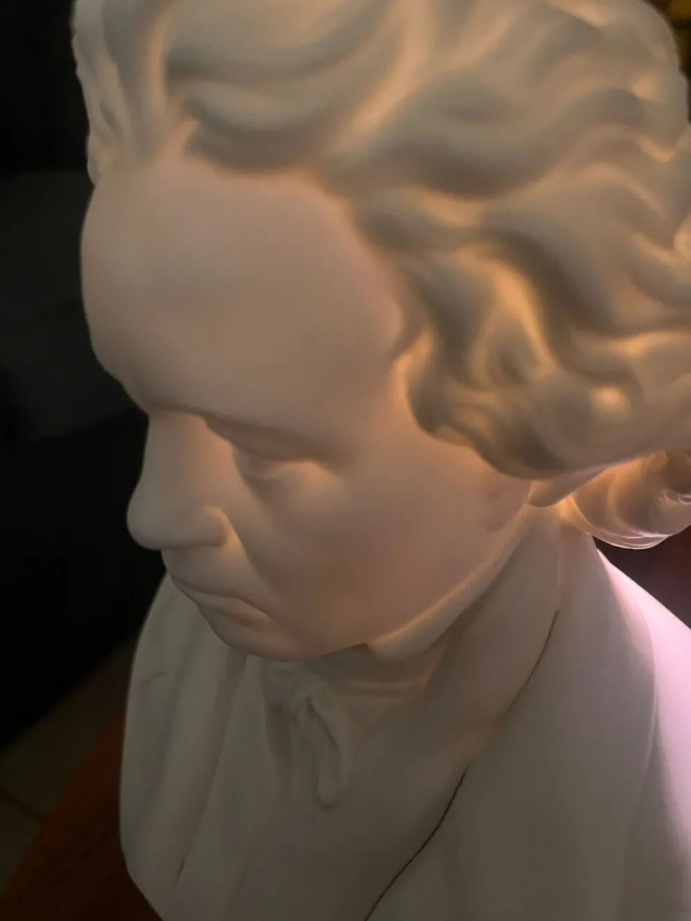 Buste Beethoven en porcelaine