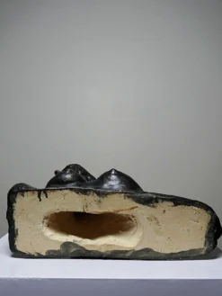 Buste de femme en céramique artisanat d'art, XXe