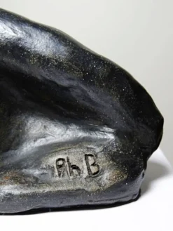 Buste de femme en céramique artisanat d'art, XXe