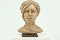 Buste de femme sculpté en studio, années 1970