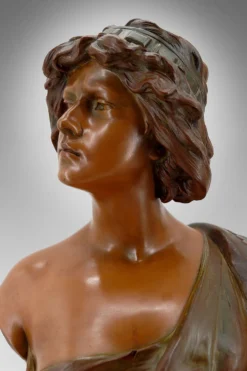 Buste de Judith en terre cuite par Ricardo Aurilli, circa 1900-1910