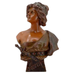 Buste de Judith en terre cuite par Ricardo Aurilli, circa 1900-1910