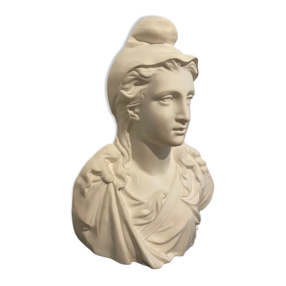 Buste de Marianne en plâtre modèle Mauger
