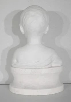 Buste d’enfant en biscuit de limoges – début xxe