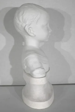 Buste d’enfant en biscuit de limoges – début xxe