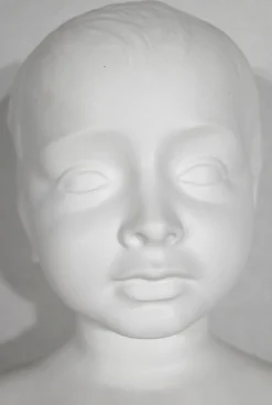 Buste d’enfant en biscuit de limoges – début xxe