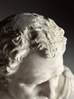 Buste de Vitellius en plâtre romain, 20e siècle.