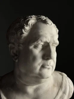 Buste de Vitellius en plâtre romain, 20e siècle.