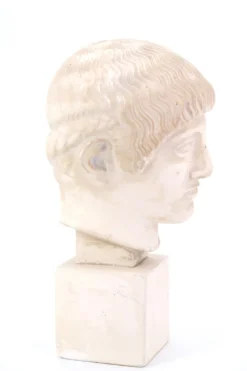 Buste d'homme en plâtre de l'Ephebe blond, années 70
