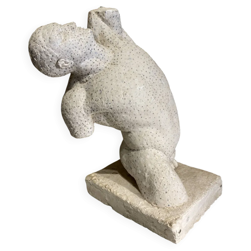 Buste d'homme, étude en plâtre