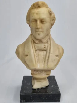 Buste en cire du compositeur Frédéric Chopin, 16 cm