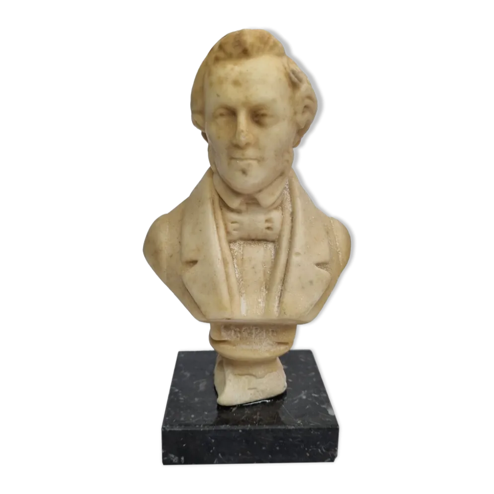 Buste en cire du compositeur Frédéric Chopin, 16 cm