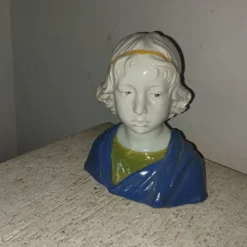 Buste en céramique, travail italien XXème s.