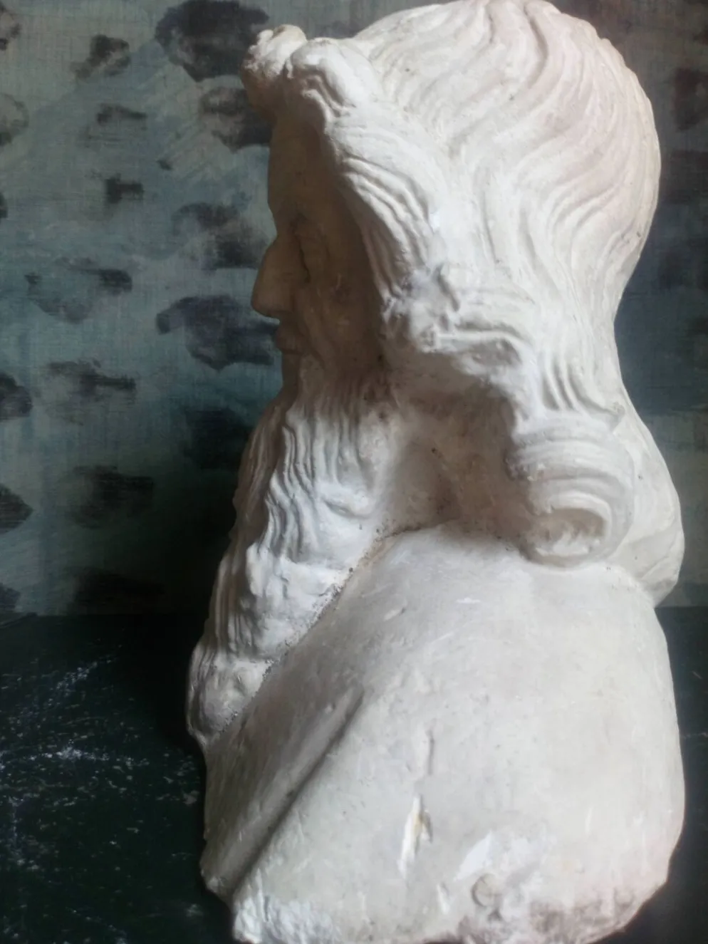 Buste en plâtre