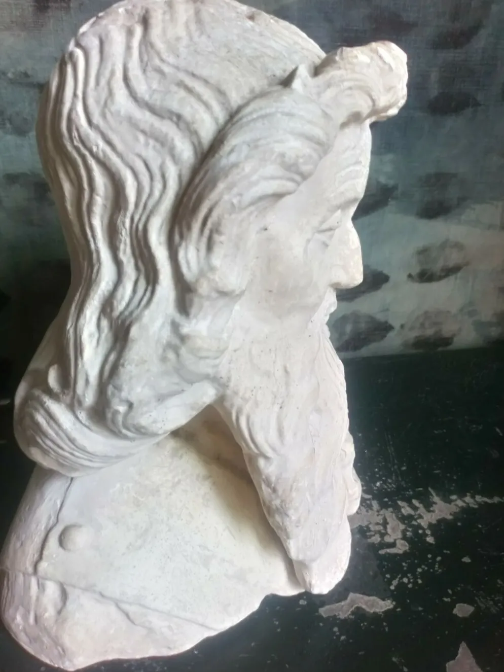 Buste en plâtre
