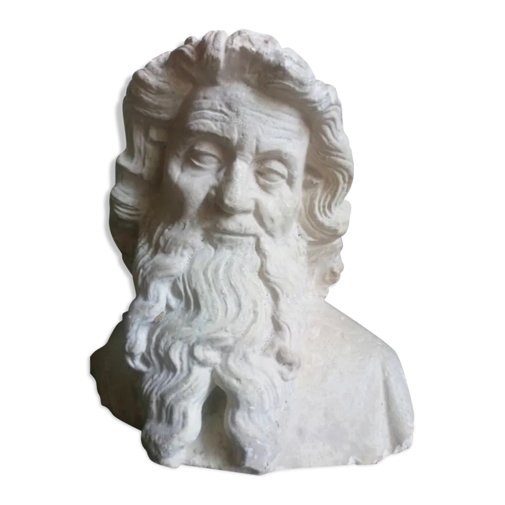 Buste en plâtre