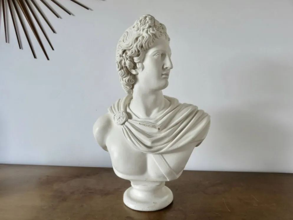 Buste en plâtre "Apollon", début XXème