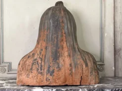 Buste en terre cuite de style étrusque, objet grand tour, XIXème siècle
