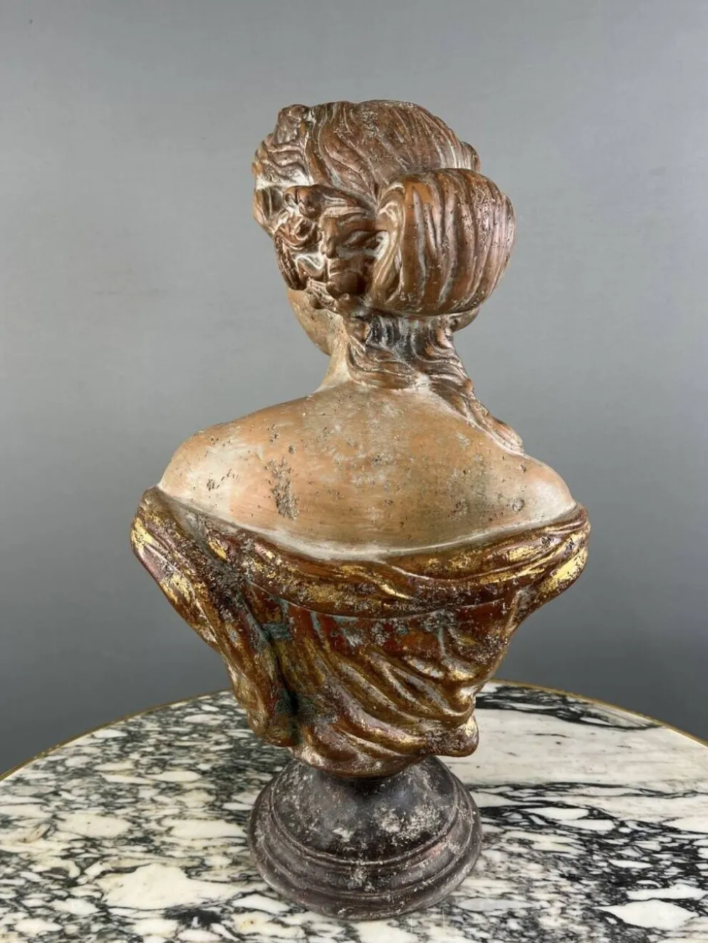 Buste Féminin En Terre Cuite, Italie, XXe Siècle