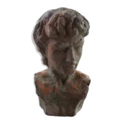 Buste terre cuite