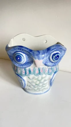 Cache-pot chouette vintage