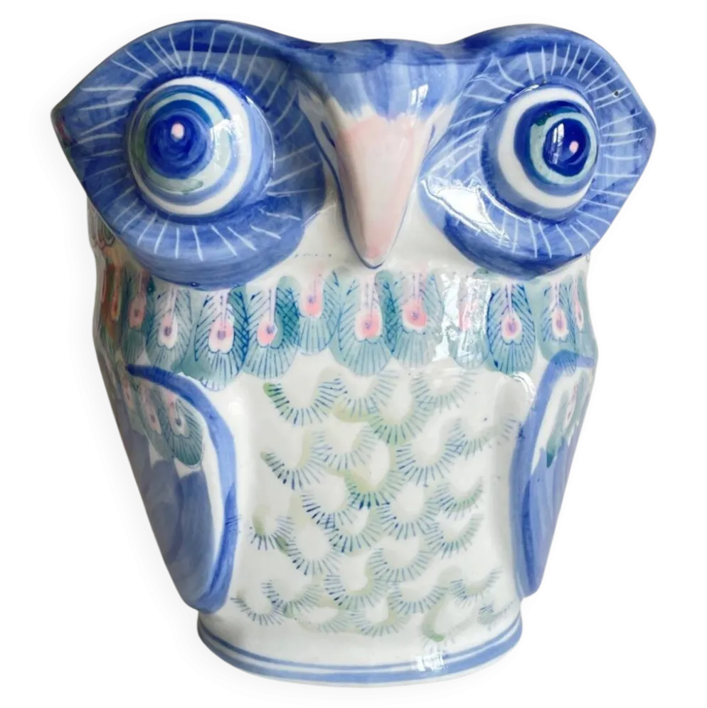 Cache-pot chouette vintage