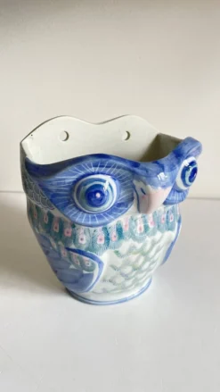 Cache-pot chouette vintage