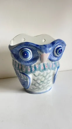 Cache-pot chouette vintage