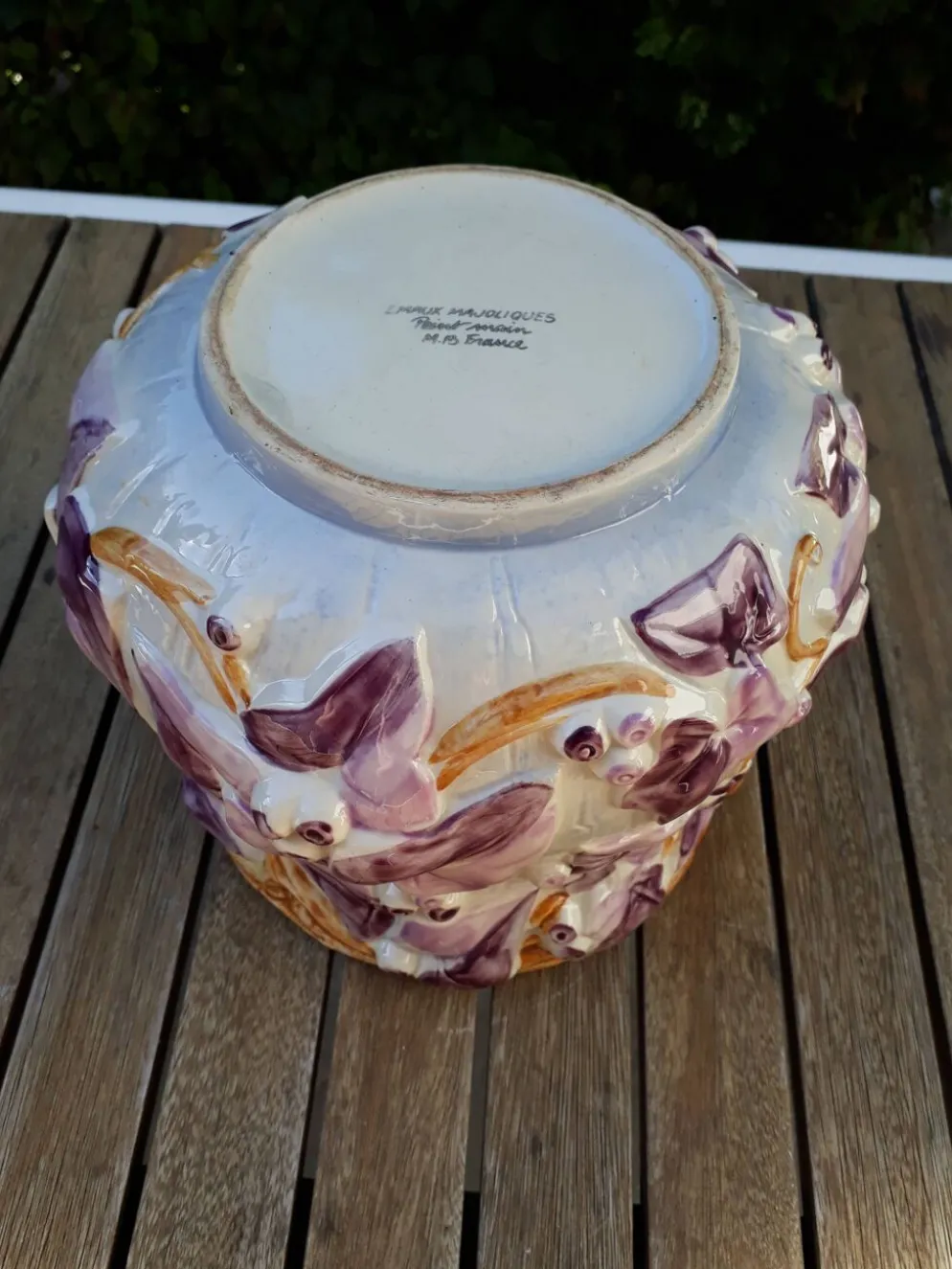 Cache-pot en faïence