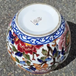 Cache Pot faïencerie de Gien modèle pivoine