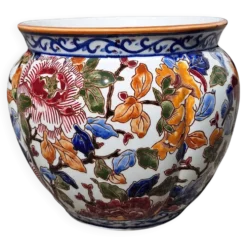 Cache Pot faïencerie de Gien modèle pivoine