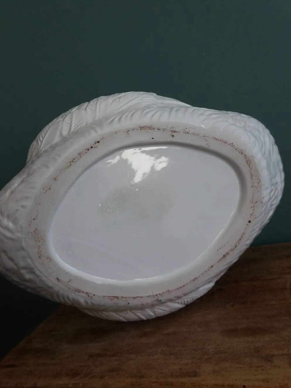 Cache pot jardinière cygne 34 cm