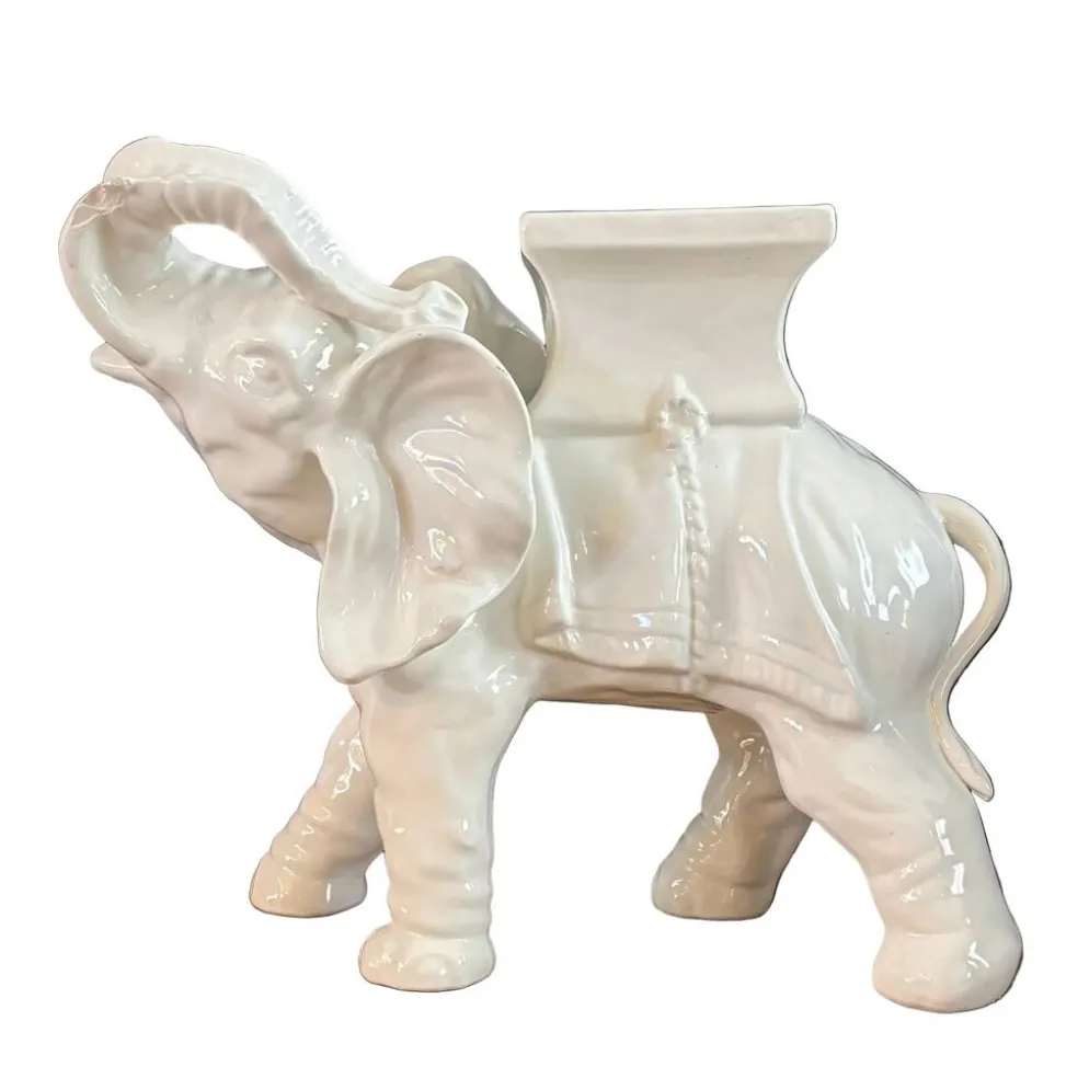 Cache-pot éléphant en céramique - Ref 1339