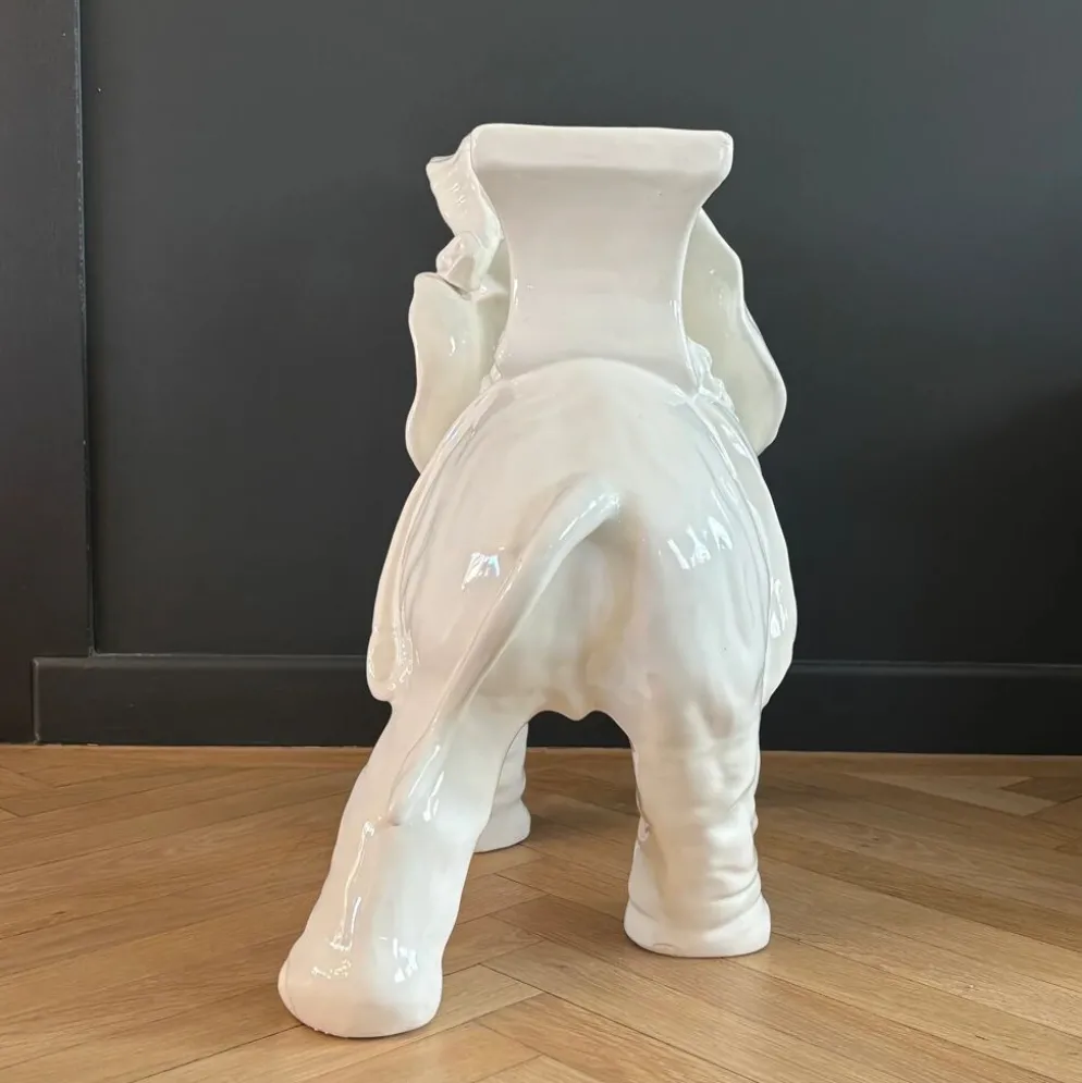 Cache-pot éléphant en céramique - Ref 1339