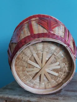 Cache-pot, panier en osier