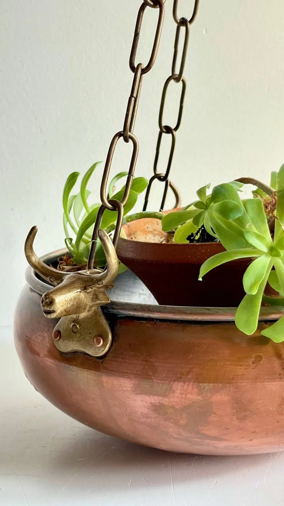 CACHE-POT Suspendu Vintage