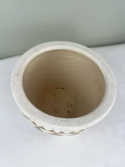 Cache pot vintage graphique